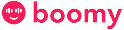 Logo Boomy crear musica IA