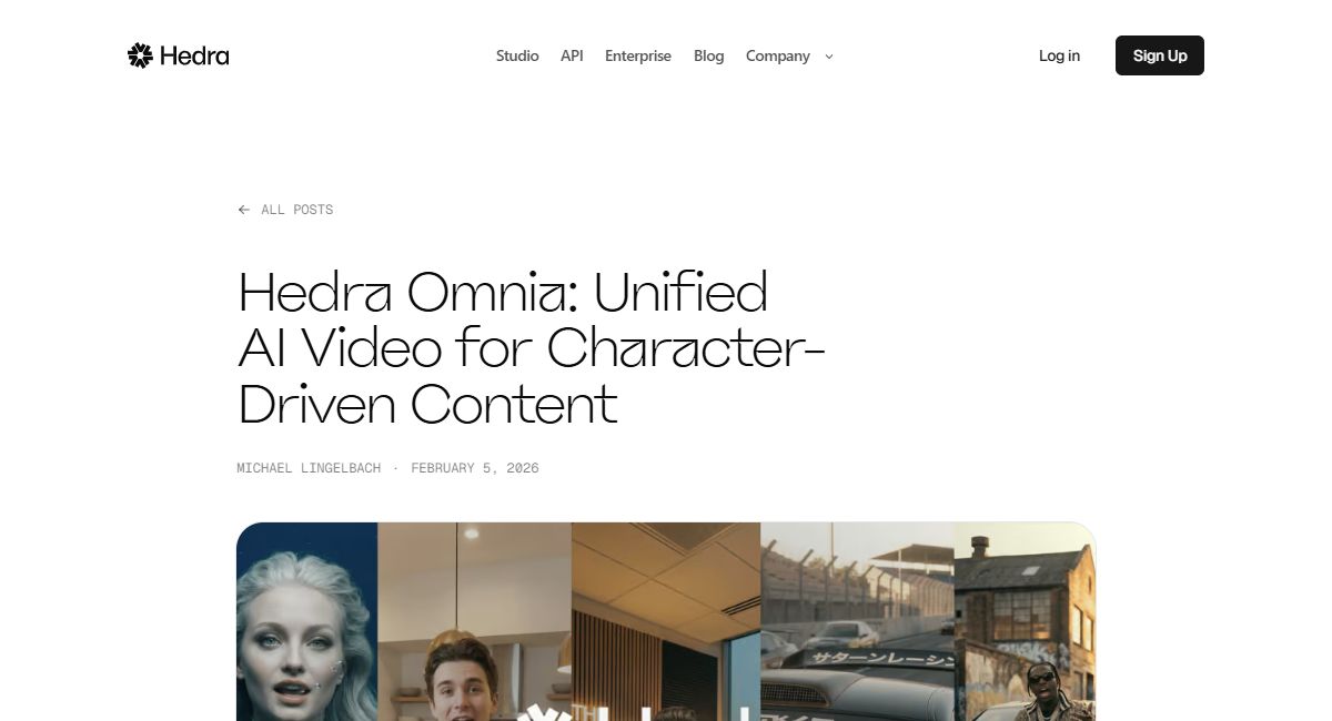 Mejores IA para crear y editar videos en 2026 Hedra Omnia para generar vídeos con personajes y diálogo
